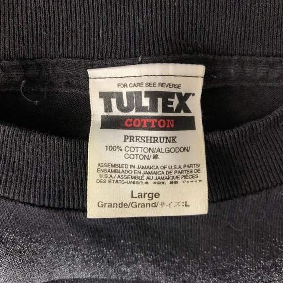 Vintage 1998 Bill Elliot Crewneck T Shirt L Black AOP Attack the Track McDonalds - Picture 9 of 9